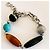 Bracciale Dolce & Gabbana con pietre multicolore Marrone Nero Metallico Turchese - vista 12