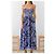 Autre Marque Ancient Kallos Hellas Resort Wear Mythologia Maxikleid Weiß Dunkelblau - Ansicht 4