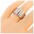 Anello Tank Française Large Band in oro bianco (18K) Cartier - vista 4