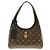 Borsa a spalla Louis Vuitton Monogram The Drop PM Marrone Nero Monogramma