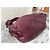Borsa Fendi in pelle bordeaux Bordò - vista 7