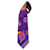 Gianni Versace Cravatta in Seta Viola Multicolore Viola scuro  - vista 1