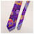 Gianni Versace Cravatta in Seta Viola Multicolore Viola scuro  - vista 3