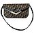 Borsa a tracolla Christian Dior Monogramme in tela jacquard Marrone Nero