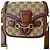 Gucci Horsebit 1955 Mini Bag GG Supreme Canvas & Brown Leather Beige