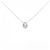 Autre Marque Collana in oro bianco Au750 e diamanti Argento