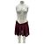 Free People Minifalda de tul granate Burdeos