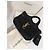 Saint Laurent Borsa Tote ICARE in Rafia Nera Nero - vista 11