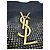 Saint Laurent Borsa Tote ICARE in Rafia Nera Nero - vista 14