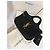 Saint Laurent Borsa Tote ICARE in Rafia Nera Nero - vista 6