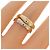 Anello Cartier Love Me Oro Bianco e Giallo - vista 5