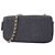Portafoglio a tracolla con catena Chanel Deauville Blu navy
