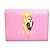 Gucci Bi-Fold Wallet aus rosa Leder Pink