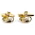 Orecchini Chanel Gold Metal Stud D'oro  - vista 2