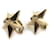 Orecchini Chanel Gold Metal Stud D'oro  - vista 3
