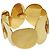 Céline Bracciale rigido in metallo dorato Celine FCA2294 D'oro