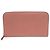 Cartera larga de piel de becerro rosa Gucci