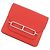 Roulis Hermès Monedero Hermes en piel Chevre Mysore Roja Naranja