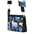 Borsa a tracolla Louis Vuitton Monogram Eclipse Nero  - vista 2