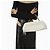Autre Marque Themoirè Clutch Bios in Pelle Crema Crudo - vista 4