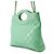 Borsa a tracolla Chanel Matelassé Small Chain Verde chiaro - vista 2