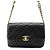 Timeless Borsa a Spalla Chanel Matelassé Mini Flap Nero
