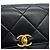 Timeless Borsa a Spalla Chanel Matelassé Mini Flap Nero - vista 6