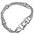 Bracciale charm Tiffany & Co. T-Rope Buckle Motif Argento