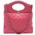 Borsa shopping Chanel Pink Small Quilted Shiny Aged Calfskin 31 Rosa