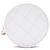 Vanity Beauty case Chanel in agnello trapuntato bianco con catena e charm - vista 3