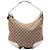 Gucci Beige Large GG Canvas Web Princy Hobo
