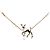 Collana con pendente cervo Chanel Gold CC placcato oro con finti perle e strass D'oro - vista 2