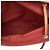 Beauty case Hermès Red Toile Aline MM Rosso - vista 4