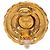 Orecchini Chanel Gold CC placcati oro tondi con clip D'oro - vista 3