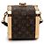 Borsa Louis Vuitton Brown Sea Treasure Monogram Satin Treasure Box Marrone - vista 3