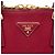 Borsa Prada Red Extra Large Saffiano Lux Promenade Rosso Bordò - vista 5