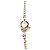 Collana con pendente rotondo Chanel Gold CC placcato oro e strass D'oro - vista 4