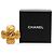 Broche Chanel Gold CC plaqué or motif trèfle de vigne Doré - vue 4