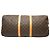 Louis Vuitton Marrone Monogram Keepall Bandouliere 55 - vista 3