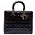 Dior Purple Large Patent Cannage Lady Dior Porpora
