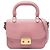 Borsa a manico Miu Miu in pelle di capra rosa Madras