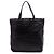 Tote Gucci in pelle nera goffrata con borchie e morsetto Nero