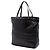 Tote Gucci in pelle nera goffrata con borchie e morsetto Nero - vista 2
