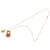 Hermès Collier pendentif O Kelly en plaqué or Gold et cuir Swift Doré  - vue 1