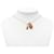 Hermès Collier pendentif O Kelly en plaqué or Gold et cuir Swift Doré  - vue 5