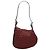 Fendi Red Zucchino Canvas Oyster Hobo Rosso