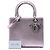 Dior Purple Medium Metallic Patent Microcannage Lady Dior Porpora - vista 7