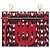 Pochette Miu Miu Red M/M Paris Emiuticon in jacquard e pelle di capra Rosso