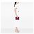 Pochette Miu Miu Red M/M Paris Emiuticon in jacquard e pelle di capra Rosso - vista 6