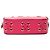 Borsa a tracolla Valentino in pelle rosa con bordo a volant - vista 3